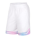 Men Basketball Shorts Training Shorts Breathable Quick-dry White Shorts